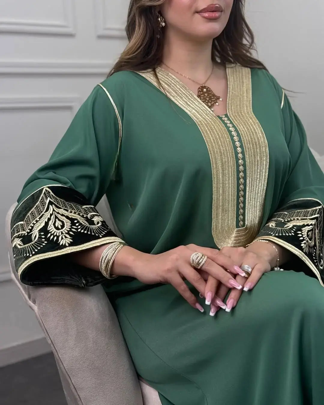 La robe tulipe ✨ فخامة ناعمة بتطريز راقٍ