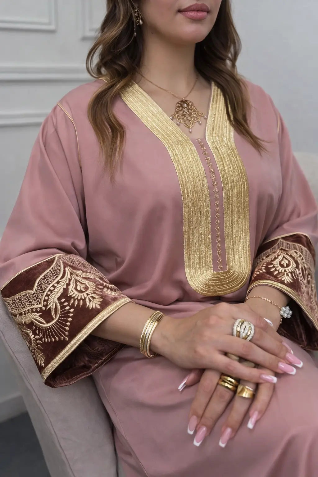 La robe tulipe ✨ فخامة ناعمة بتطريز راقٍ