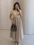 Robe Lina Bicolore Ceinturée