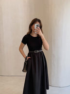 Robe Lina Bicolore Ceinturée