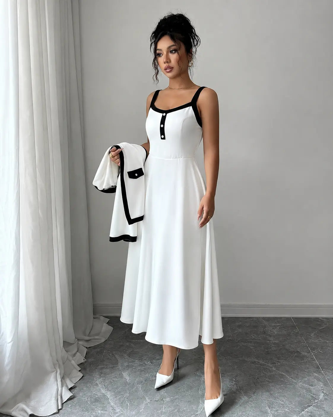 Ensemble 2 Pièces Robe & Veste Chic