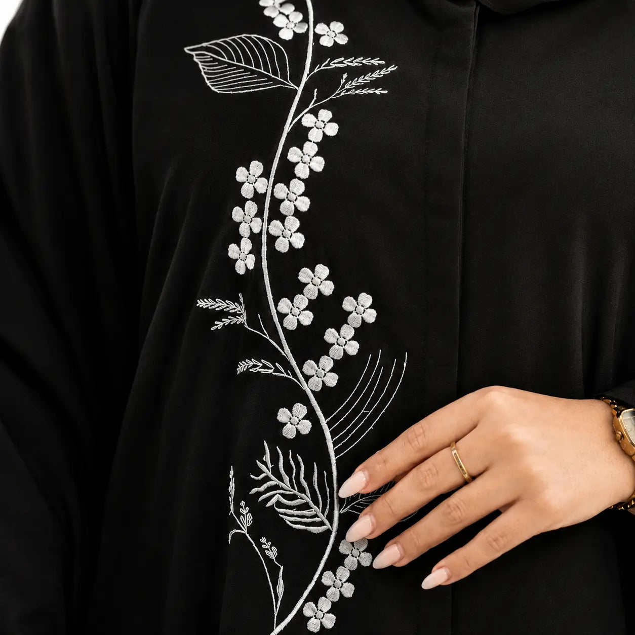 Abaya Fleur Brodée 2026